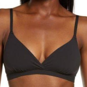 SKIMS Fits Everybody Bra Large Dark Green Onyx